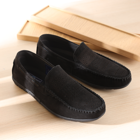 Natural Suede Summer Loafers