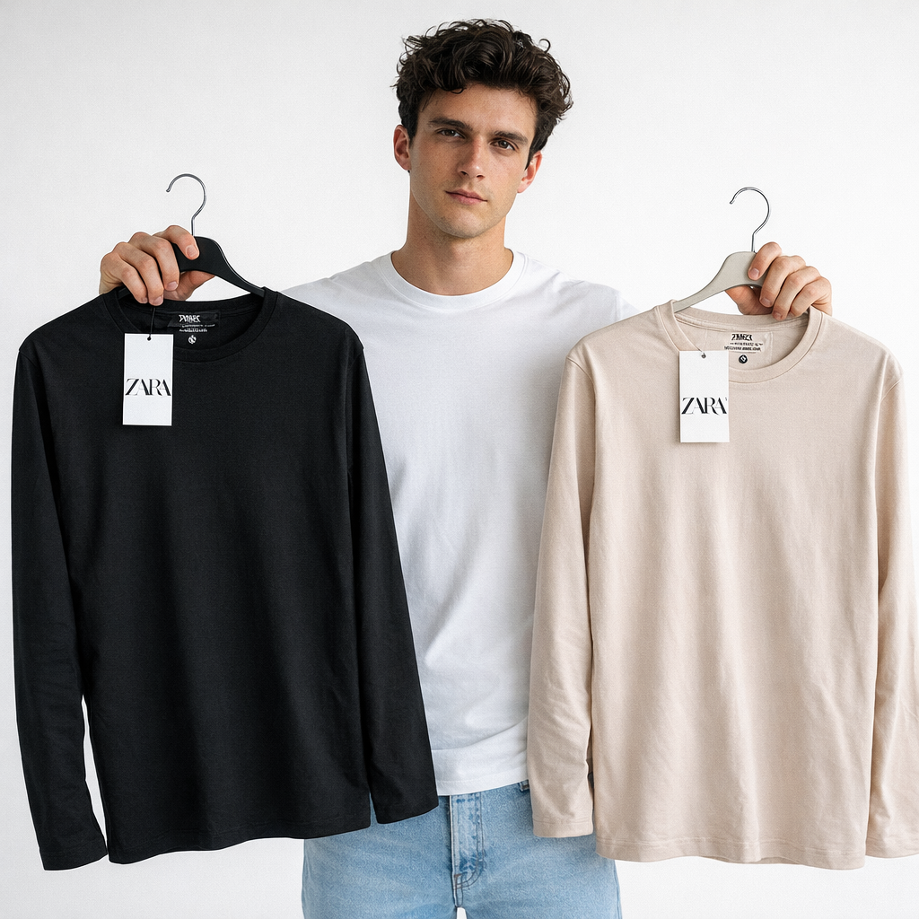 Zara Men's Cotton Shirt 3-Pack