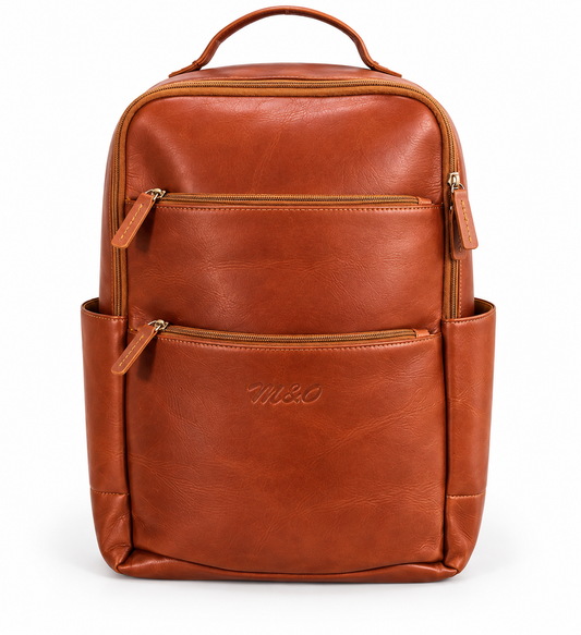 Leather Laptop Backpack