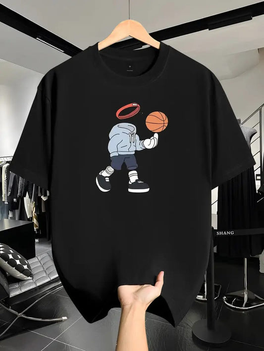 Oversized Basketball T-Shirt – 100% Cotton