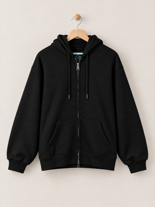 Cotton Zip-Up Hoodie