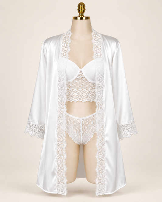 3-Piece Satin Lingerie Set