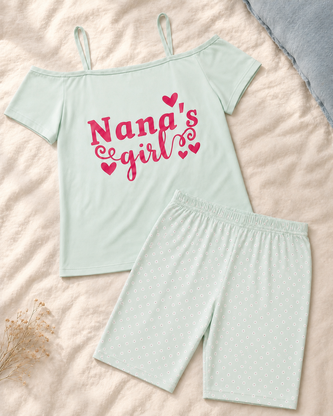 Women's Pajama Set – Top & Shorts