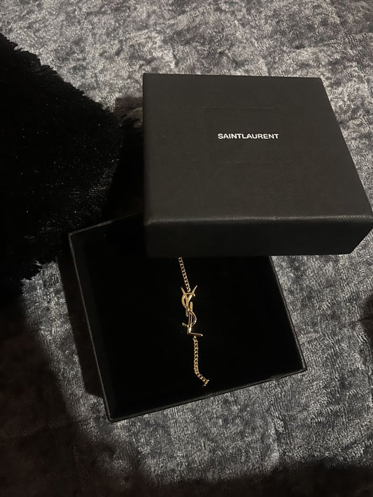 YSL-Inspired Stainless Steel Bracelet – Women