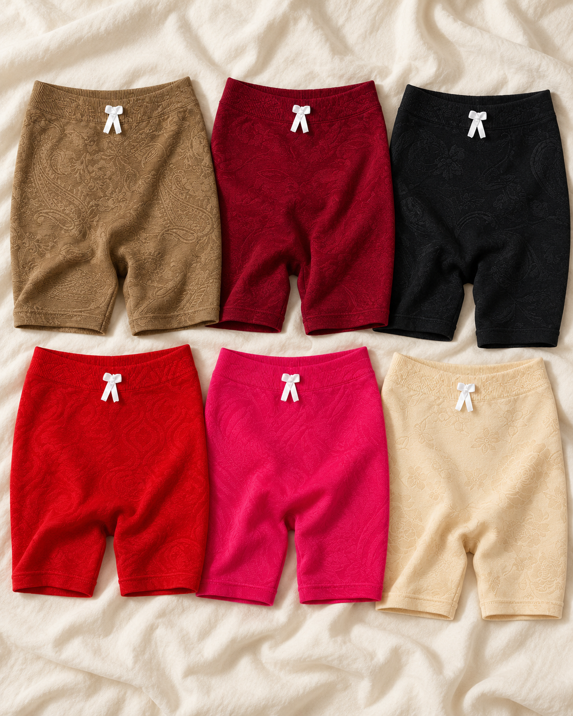 Laser Bow Shorts – 6 Pack