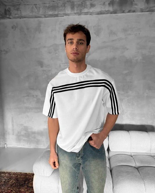 Men's Oversized Stripe Tee