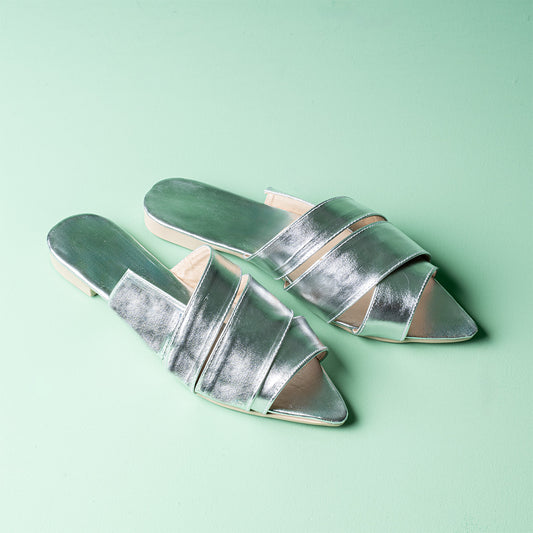 Urban Luxe Leather Slippers