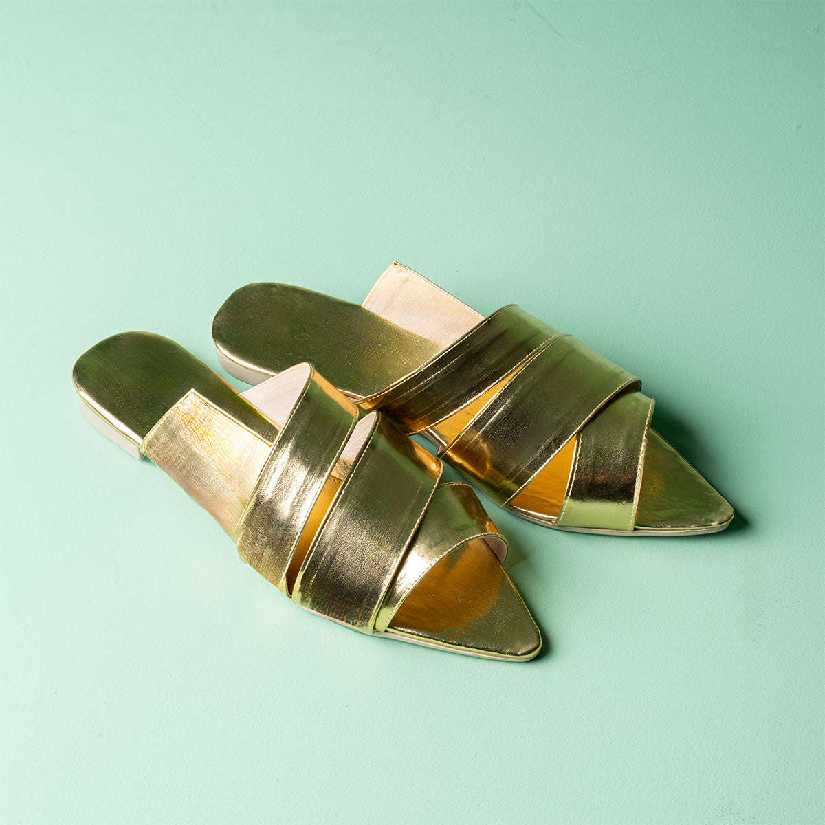 Urban Luxe Leather Slippers