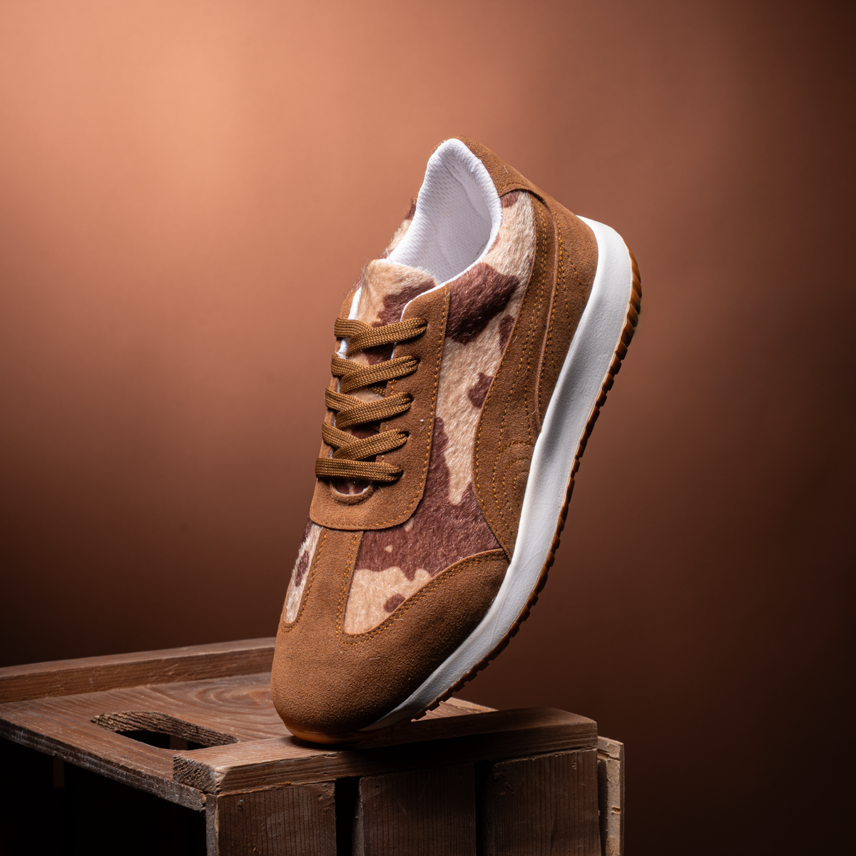 Cow Print Casual Sneakers