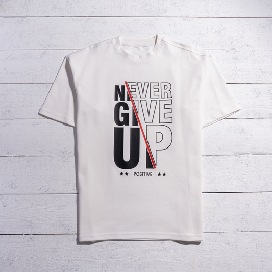 Never Give Up Oversized T-Shirt