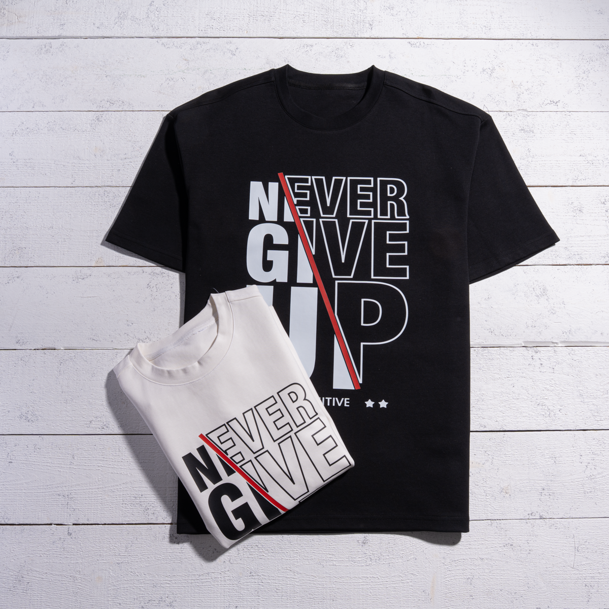 Never Give Up Oversized T-Shirt