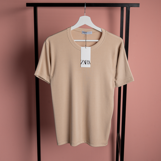 Zara Ribbed Basic T-Shirt
