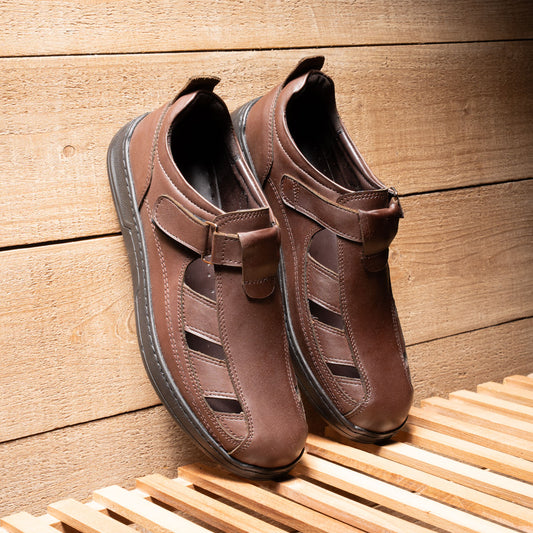 Classic Comfort Men’s Leather Sandals