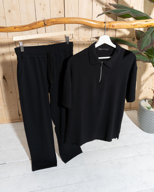 Modern Marseille Tracksuit – Zipper Polo & Joggers
