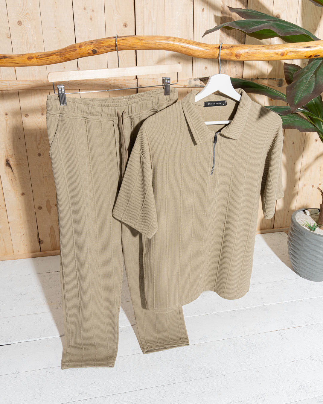 Modern Marseille Tracksuit – Zipper Polo & Joggers