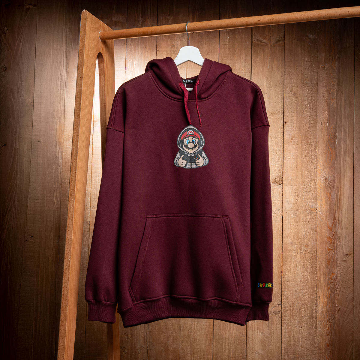 Mario Graphic Cotton Hoodie