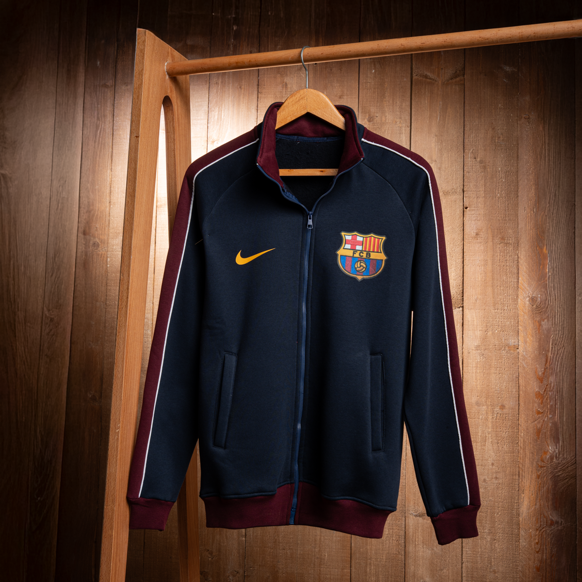 Barcelona Full-Zip Cotton Sweatshirt