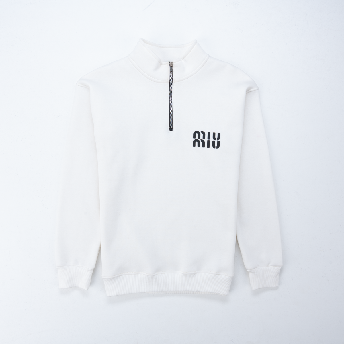 MIU Cotton Half-Zip Pullover