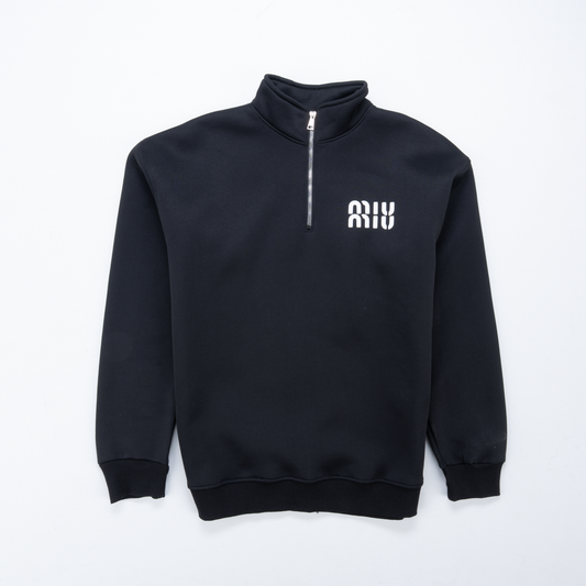 MIU Cotton Half-Zip Pullover