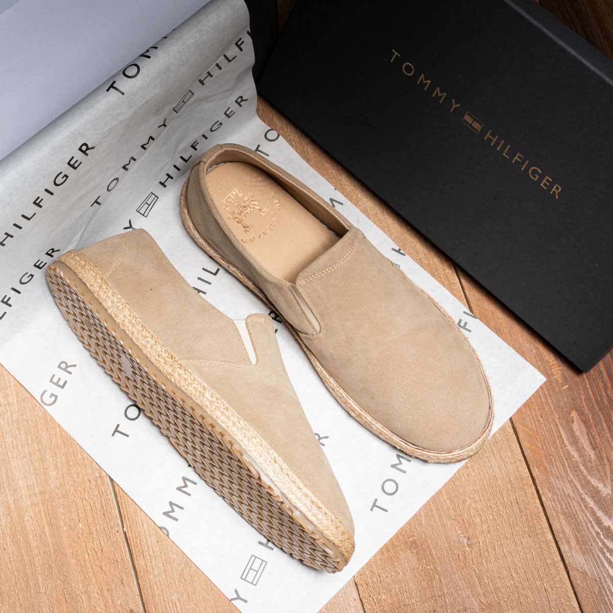 Tommy Elastic Suede Loafers