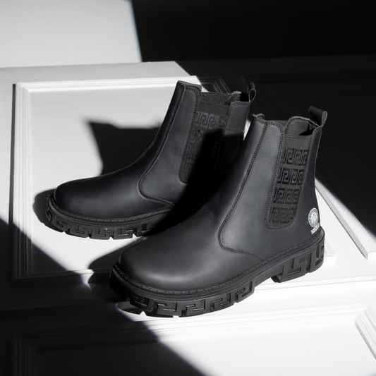Versace Leather Half Boot