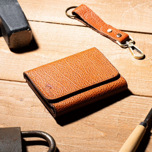 Stylish Men’s Leather Wallet with Keyring – REVO 2