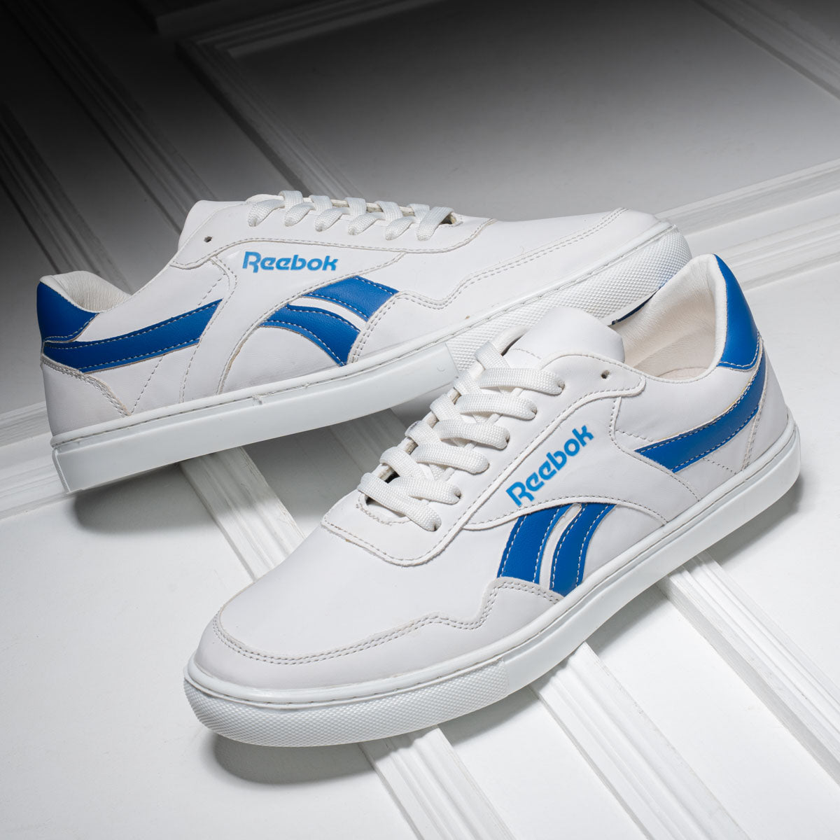 REEBOK Durable Leather Flat Shoes for Men