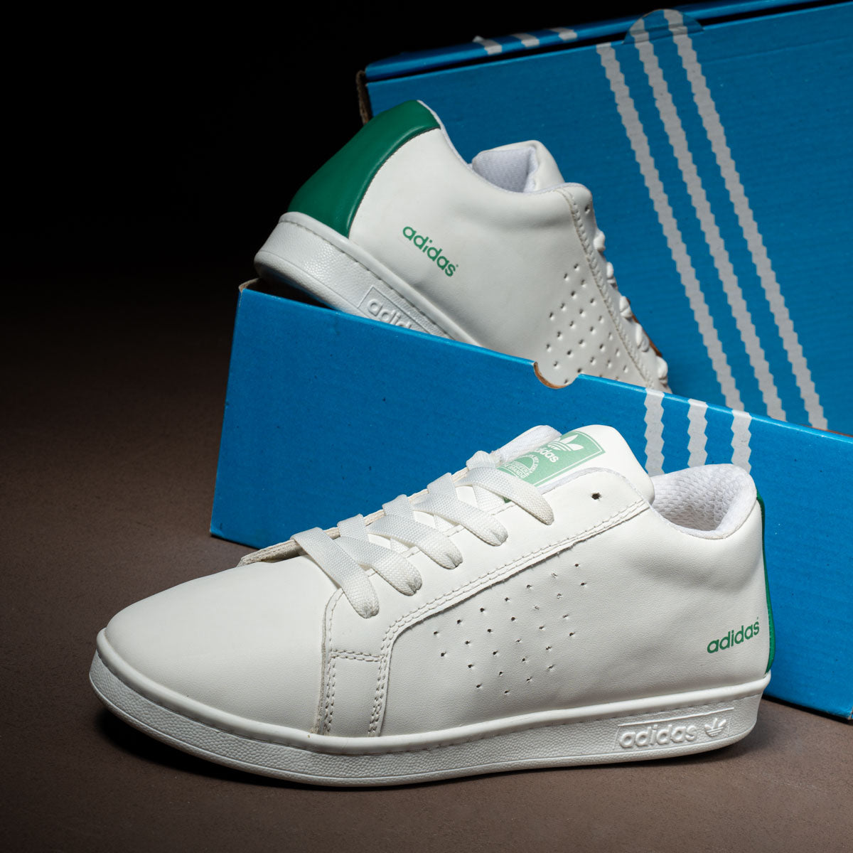 Adidas Triple-Stripes Leather Sneakers