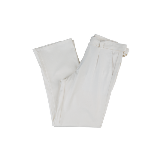 Men's Belted Gabardine Trousers