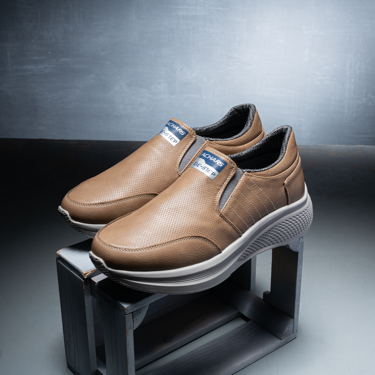 Men's Skechers Leather Slip-On