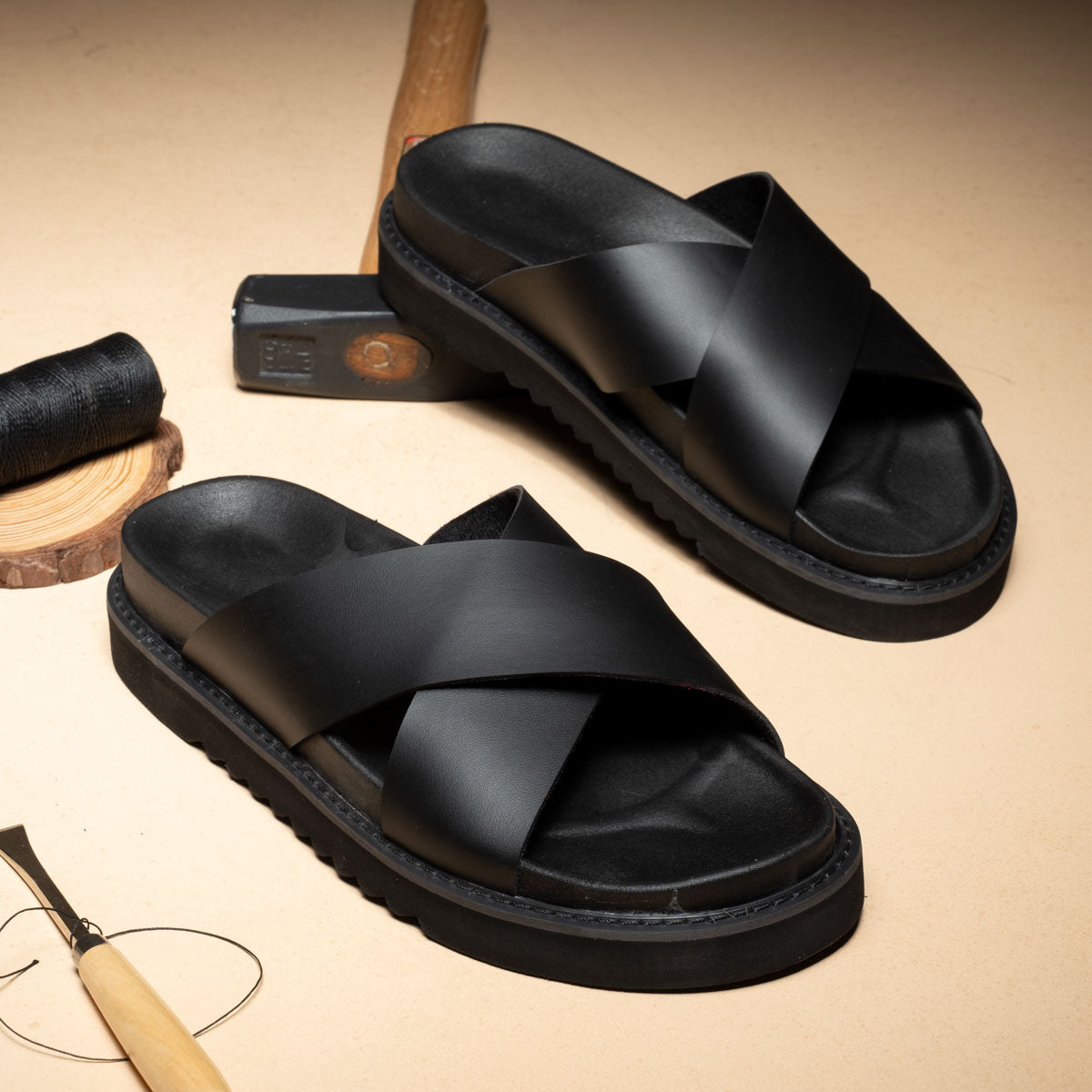 Premium Men’s Leather Slipper