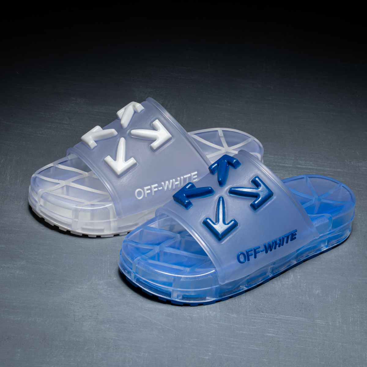 Men's Off-White Transparent Slipper