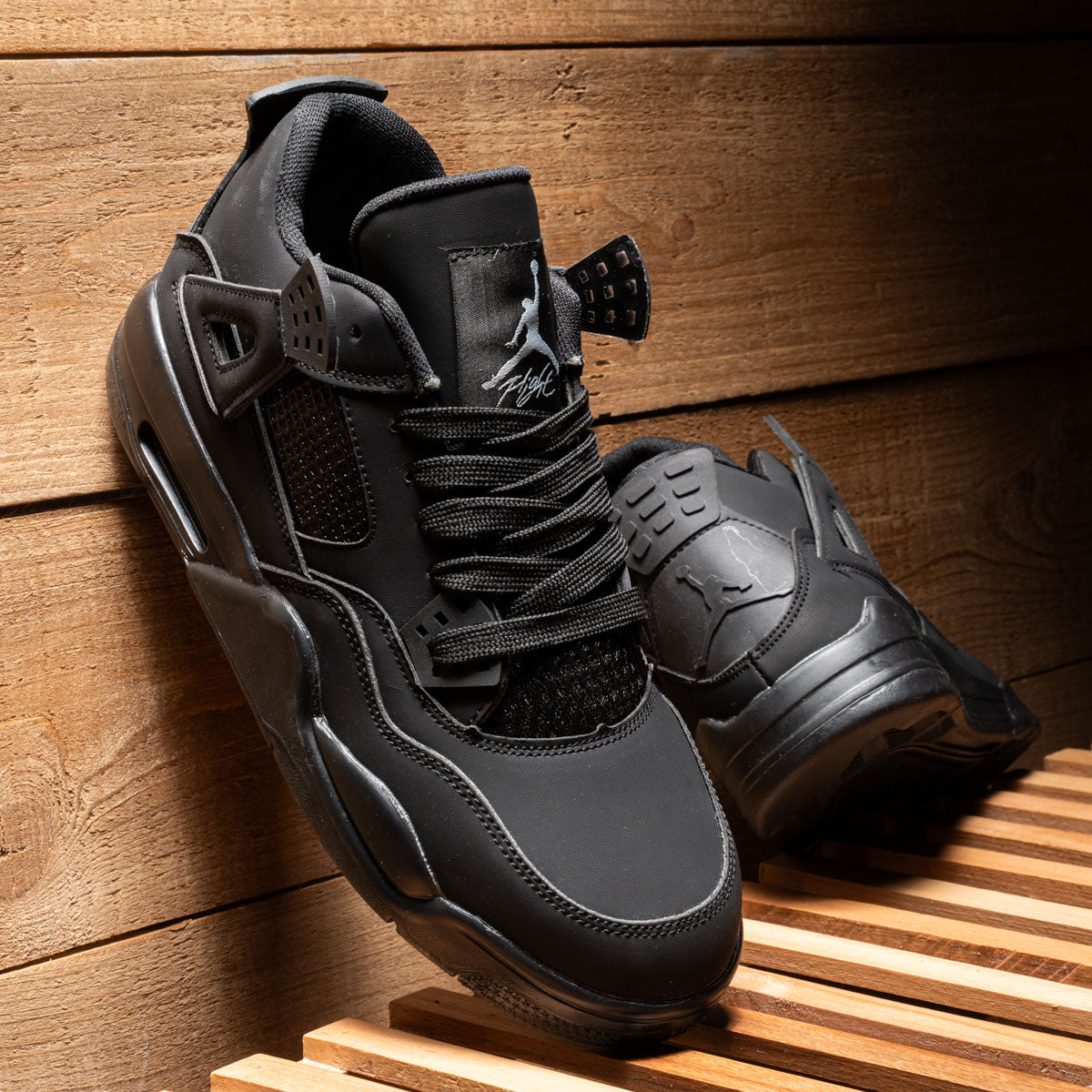 Jordan Black Style Linen Slip-Ons