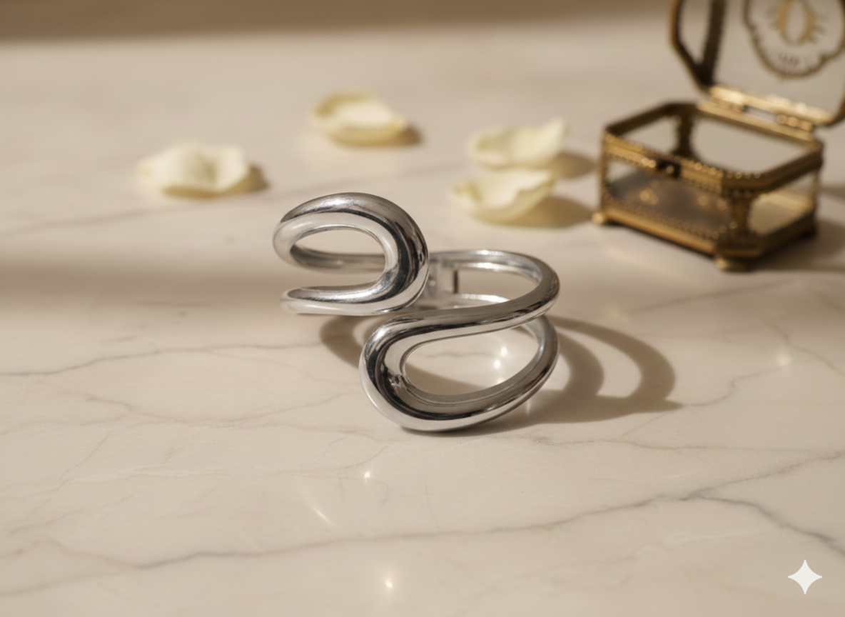 Classic Open Cuff Stainless Steel Bangle