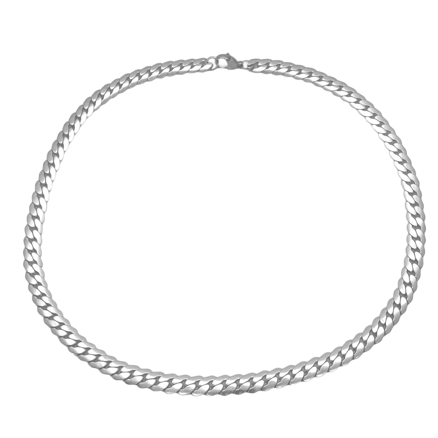 Cuban Link Silver Chain Necklace