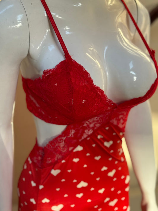 Butter-Soft Heart Print Dress