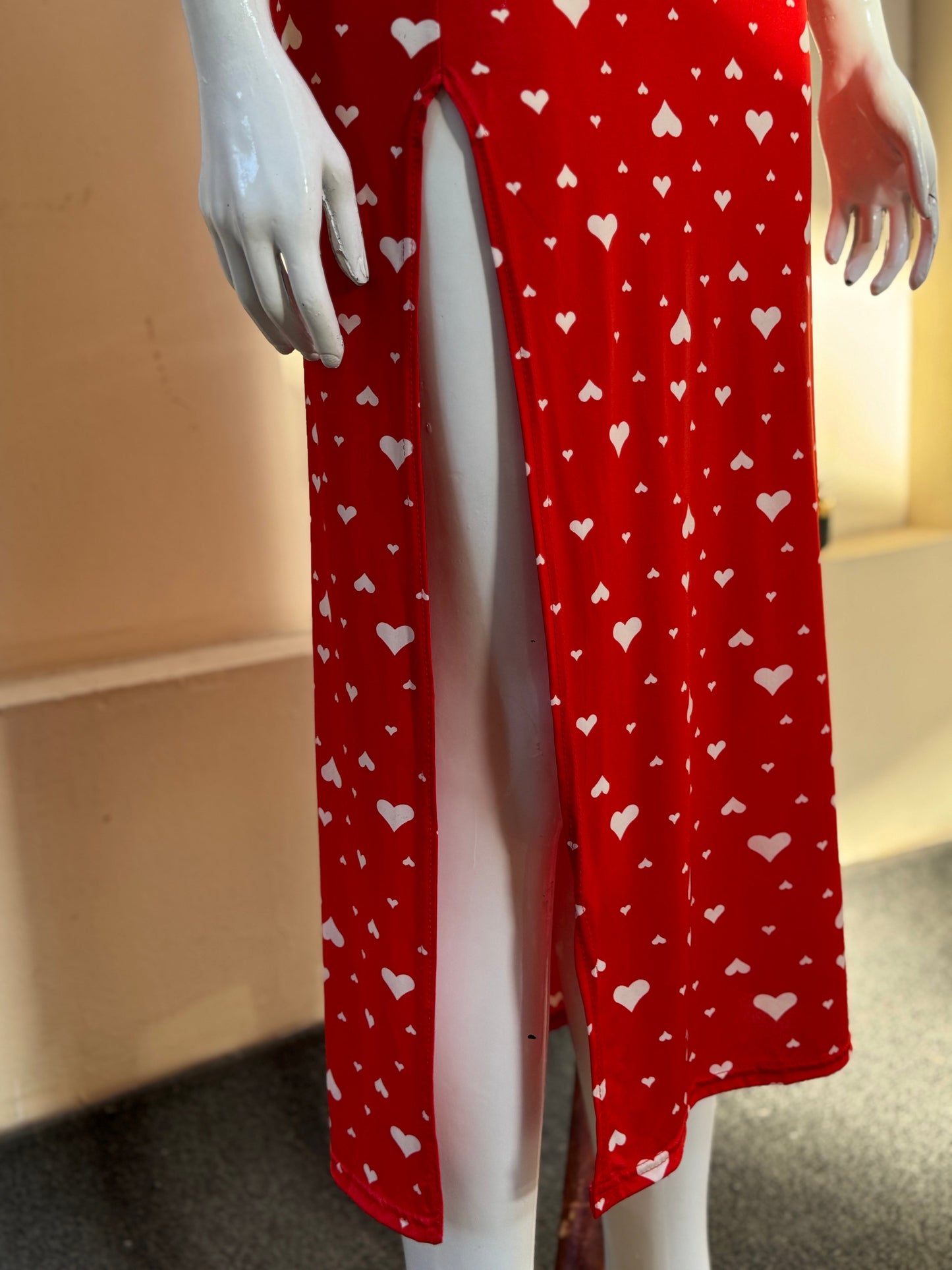 Butter-Soft Heart Print Dress
