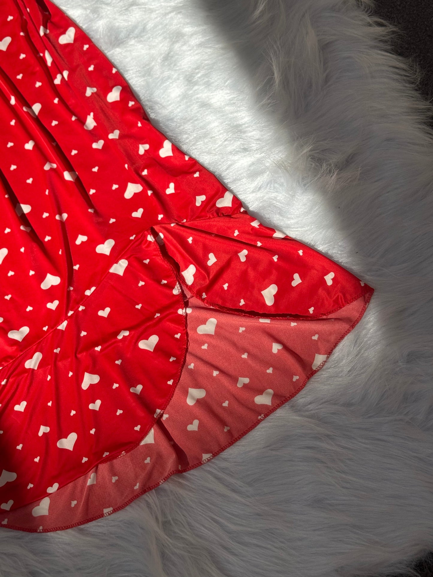 Premium Heart-Print Dress