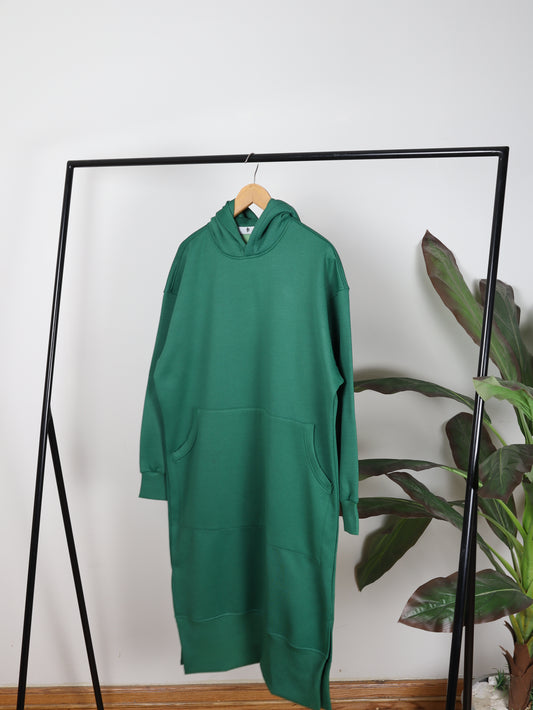 Cotton Melton Hoodie Dress