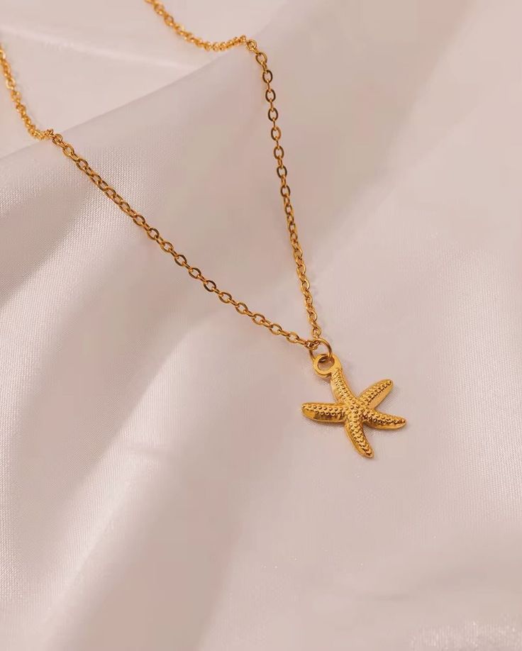 Gold Starfish Necklace
