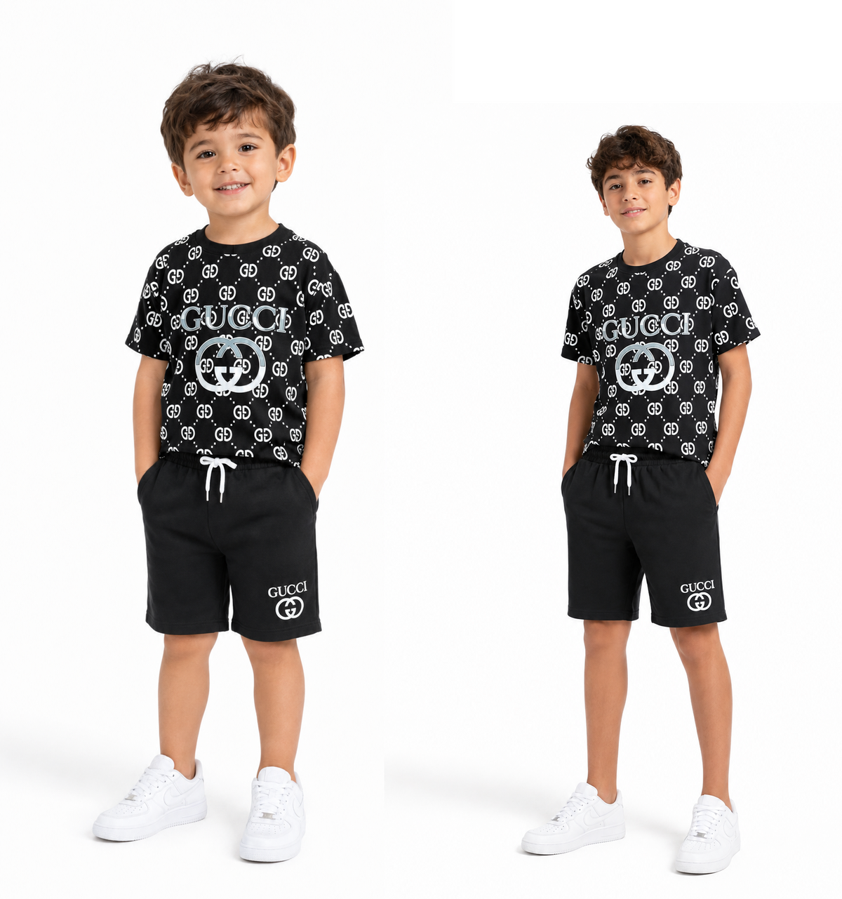 Kids' Gucci-Style Cotton Suit