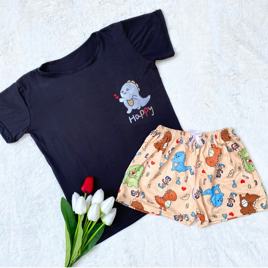 Elegant Ribbed Lace Lounge Set