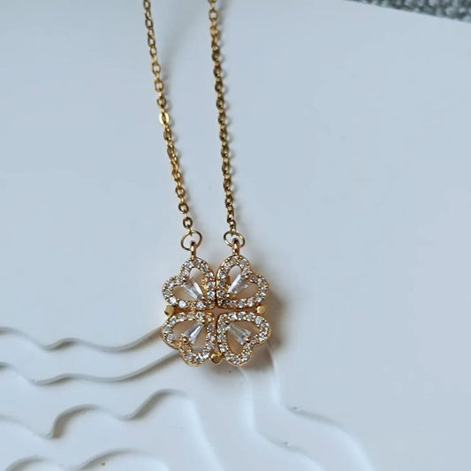Lucky & Heart Gold-Plated Necklace