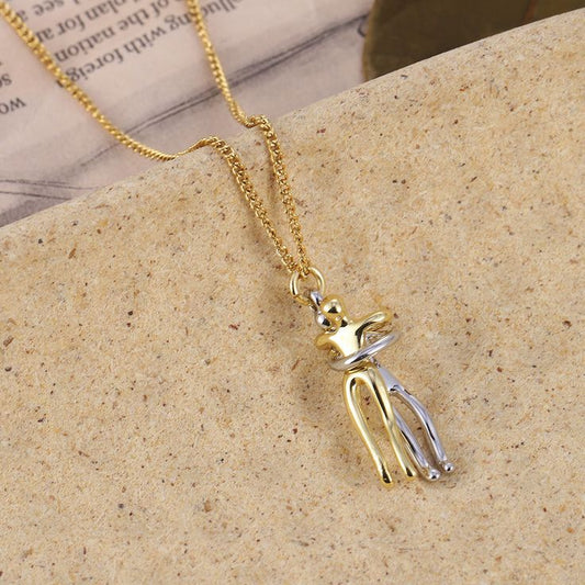 Embrace Pendant – Unisex Stainless Steel Necklace