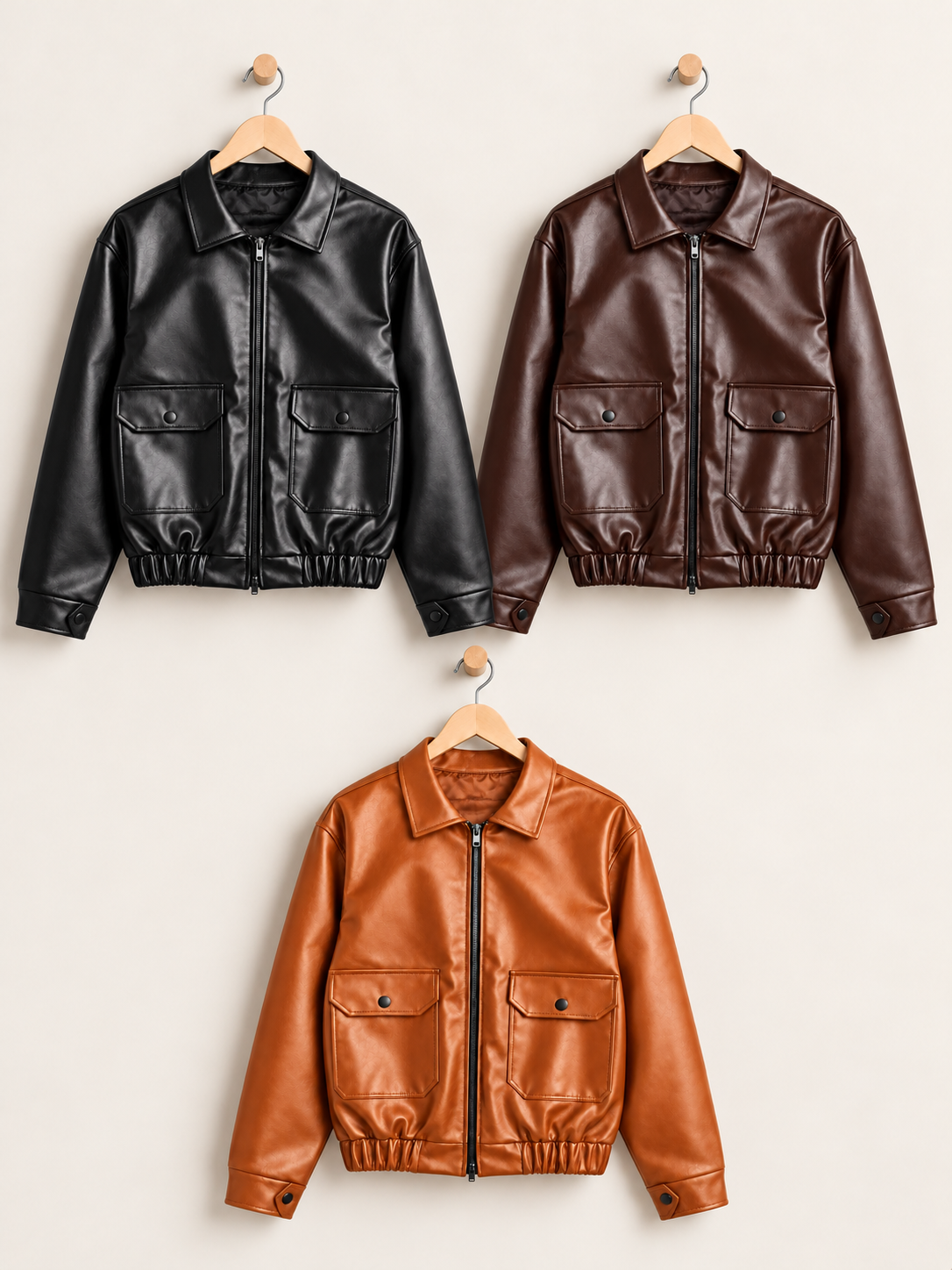 Zara Box Fit Leather Jacket