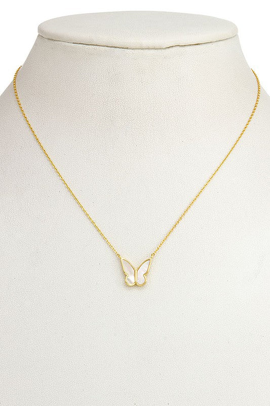 Butterfly Pearl Necklace