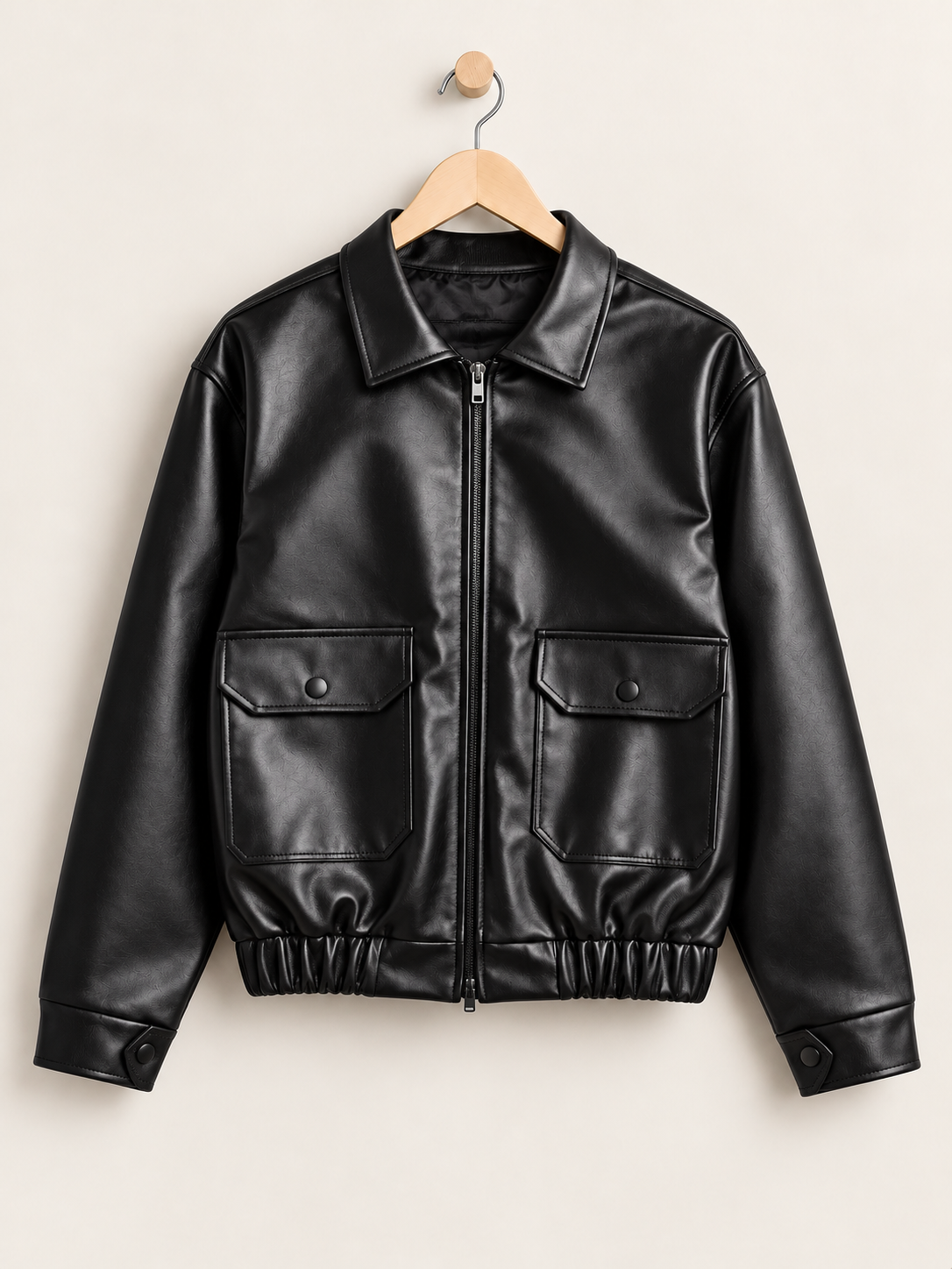 Zara Box Fit Leather Jacket
