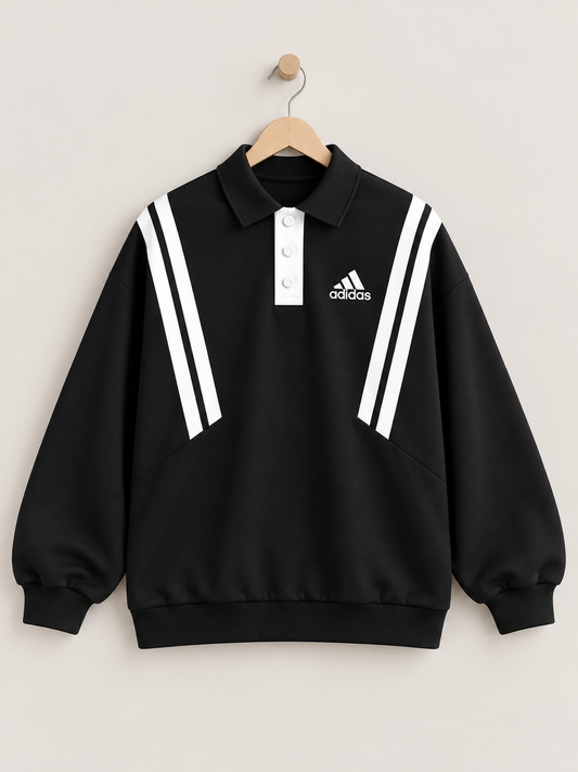 Adidas Oversized Polo Sweatshirt