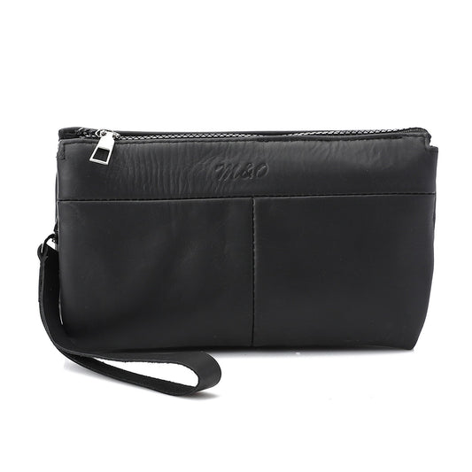 Men’s Black Leather Handbag
