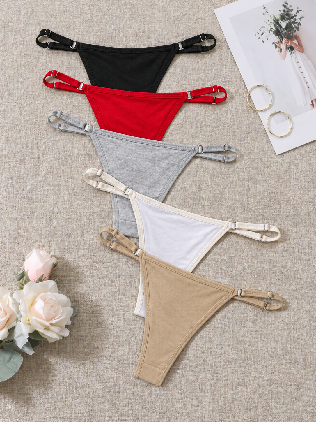 Cotton Thongs – 5 Pack